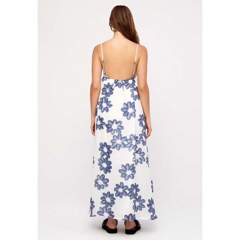 Zulu & Zephyr Blue Flower Ramie Dress image number 1